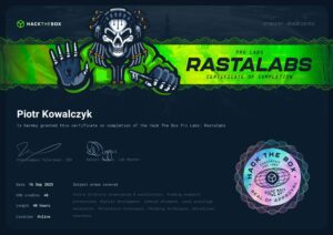 Read more about the article HackTheBox ProLabs – Rastalab
